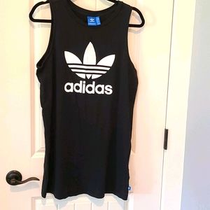 Adidas Trefoil Black Tank Dress